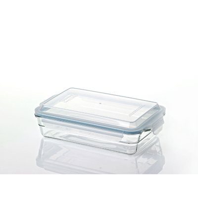 Glasslock Duo 3 Piece Clear Glass Microwave Safe Divided Food Storage  Containers, 1 Piece - Fred Meyer