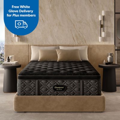 Beautyrest Black Series Mattress Set:- California King, Plush PT, +5.5' Boxspring