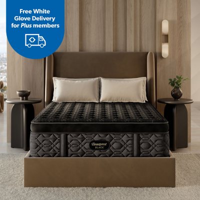 Beautyrest Black Series Four 17.5' Firm Pillow Top Mattress:- Queen, +5.5' Boxspring