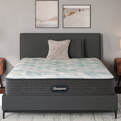 BeautyRest Recharge Vaughn Plush Twin Set:- Plush, Twin, +9' boxspring