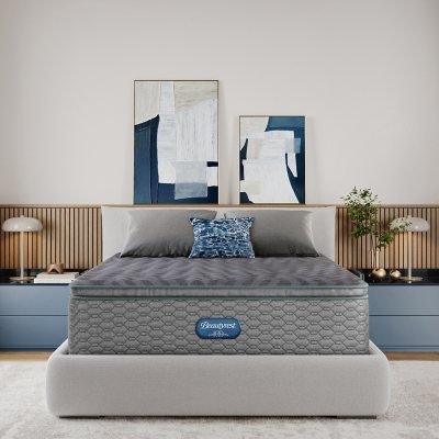 Beautyrest Regal Sleep Mattress:- King, +5' Box Spring, Plush Pillow-Top