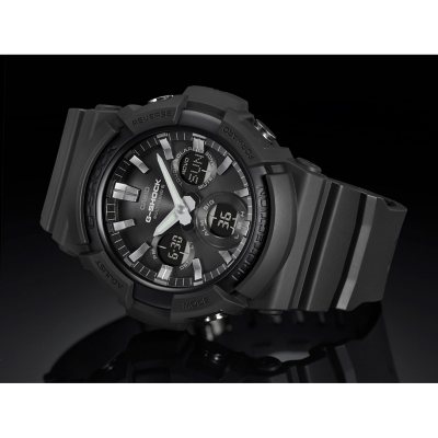 Casio Men's Solar Powered Analog Watch, Black Dial 