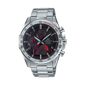 Casio Men's Edifice Smartphone Link Chronograph Solar Powered 46mm Silver Watch