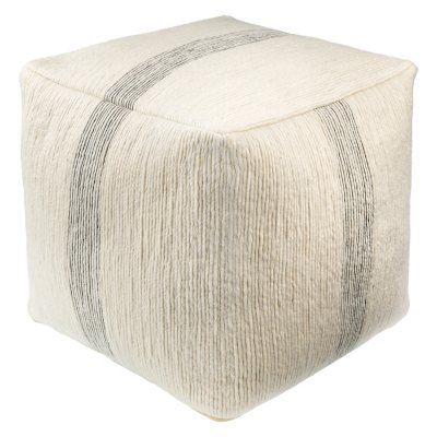 Details by Becki Saxon Decorative Floor Pillow 18x18:- Ivory