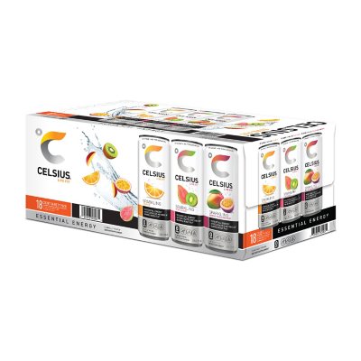 Celsius Essential Energy Sparkling Variety Pack (12 fl. oz., 18 pk