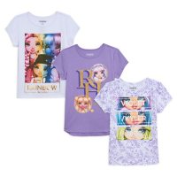 Licensed Kids' 3 Pack Rainbow High T-Shirts