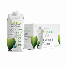 Real Coco Organic Coconut Water, 500 ml., 12 pk.