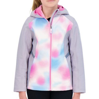 The Earth Gear Girls Water Resistant Softshell Jacket w/ Hood 