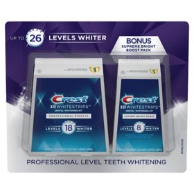 Crest 3D Whitestrips Professional Effects & Supreme Bright Dual Pack