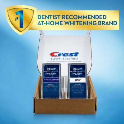 Professional Exclusive Crest 3DWhitestrips Supreme with LED Light
