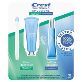 Crest Whitening Emulsions Bad Breath Germ Kill + Hydrowhite Whitening Treatment