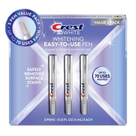Crest 3DWhite Enamel Safe Teeth Whitening Pens, 0.13 fl. oz., 3 pk.