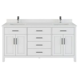 Studio Bathe Kali 72" Bathroom Vanity with Power Bar And Drawer Organizer