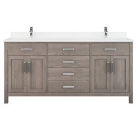 Studio Bathe Kali 72" Bathroom Vanity with Power Bar And Drawer Organizer