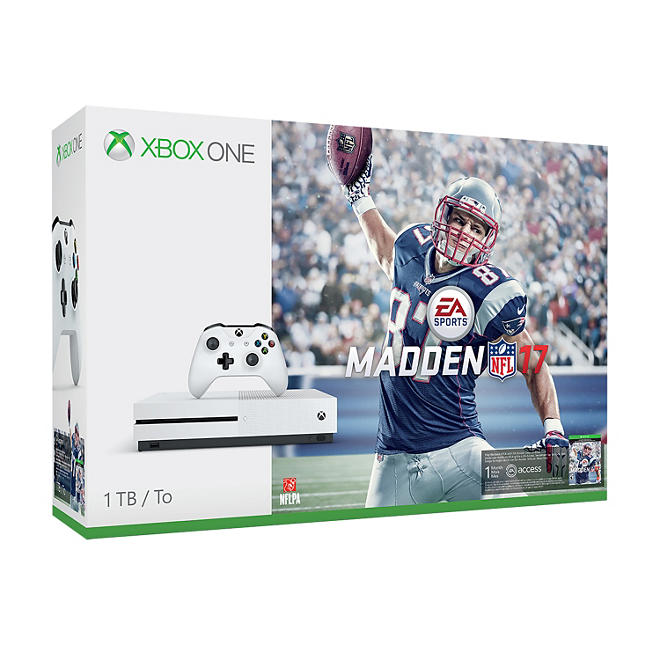 Xbox One S 1TB Madden NFL 17 Console Bundle
