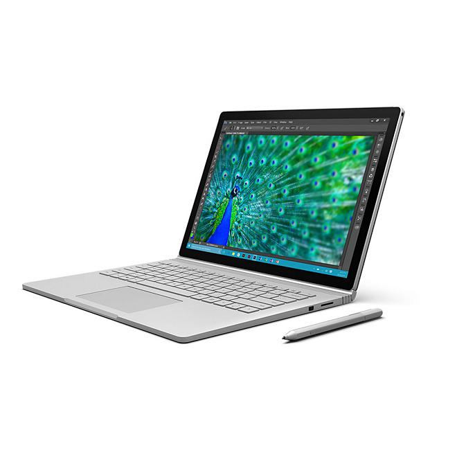 Surface Book Bundle with Intel i5 Processor, 8GB Memory, 256GB SSD Hard Drive Device, Surface Pen, Windows 10 Pro, 1 Year of Office 365 Personal and Wireless Display Adapter