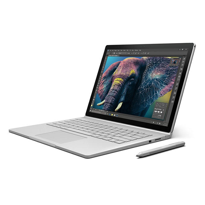 Microsoft Surface Book Bundle:  13.5" Touchscreen with Intel Core i7 Processor, 16GB Memory, 512GB SSD Hard Drive, Surface Pen, Surface Dock, Windows 10 Pro