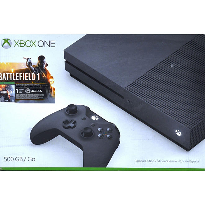Xbox One S 500GB Battlefield 1 Special Edition Console Bundle