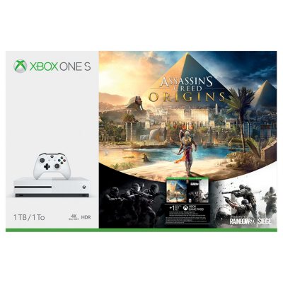 Xbox One S 1TB Console Bundle with Assassin's Creed Origins and