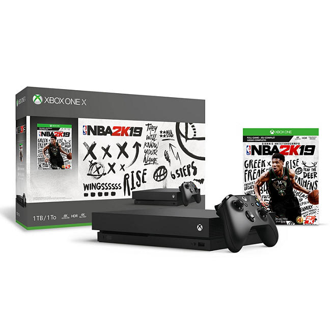 Xbox One X 1TB NBA 2K19 Console and Game Bundle
