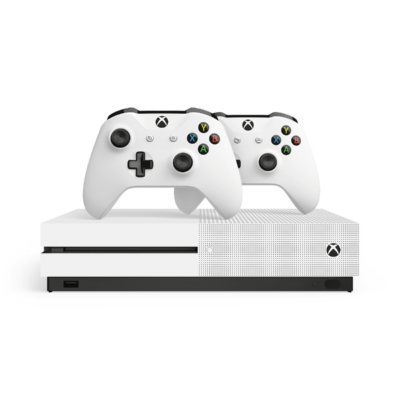 xbox one s 1tb console with 2 controllers