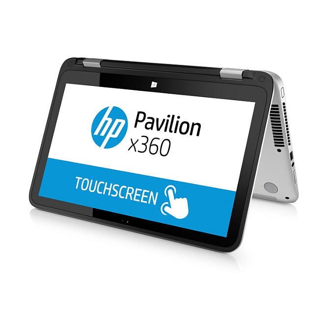 HP Pavilion Convertible Touchscreen HD WLED  X360 13.3" Notebook, Intel Core i3-4030U, 8GB Memory, 1TB Hard Drive, Windows 10, with Beats Audio