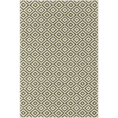 Jill Zarin Costa Rica Outdoor Rug:- Green, 4' x 6'