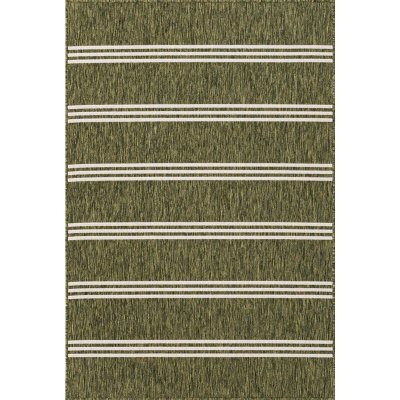 Jill Zarin Anguilla Outdoor Rug:- Green, 4' x 6'