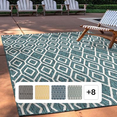 Jill Zarin Turks and Caicos Outdoor Rug - charcoal grey