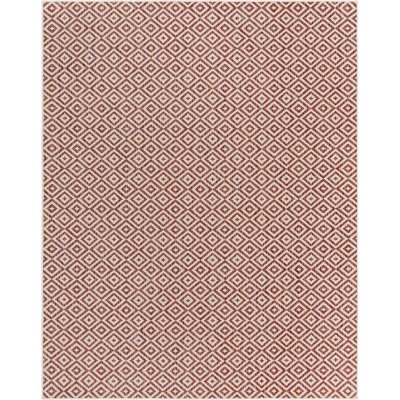 Jill Zarin Costa Rica Outdoor Rug:- Rust Red, 7'10' x 10'