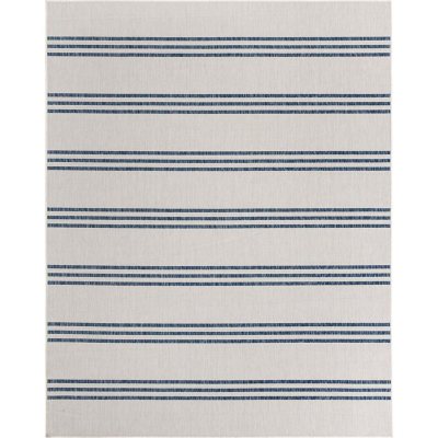 Jill Zarin Anguilla Outdoor Rug:- Ivory, 7'10' x 10'