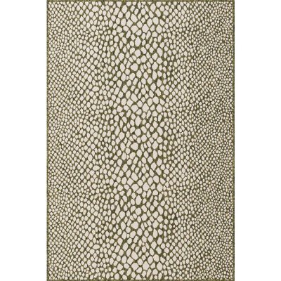 Jill Zarin Cape Town Outdoor Rug:- Green, 4' x 6'