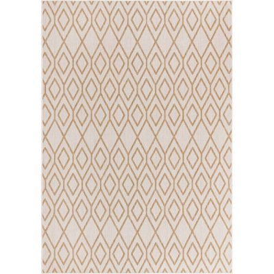 Jill Zarin Turks and Caicos Outdoor Rug:- Beige, 7' x 10'