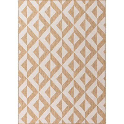 Jill Zarin Napa Outdoor Rug:- Beige, 7' x 10'