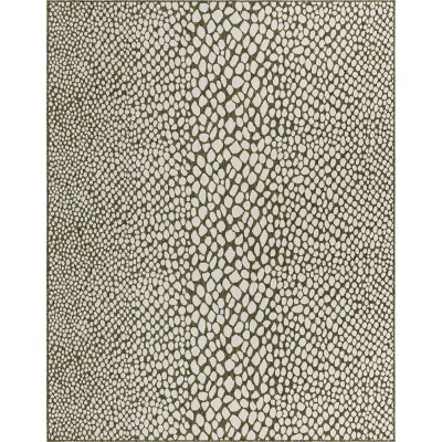 Jill Zarin Cape Town Outdoor Rug:- Green, 7'10' x 10'