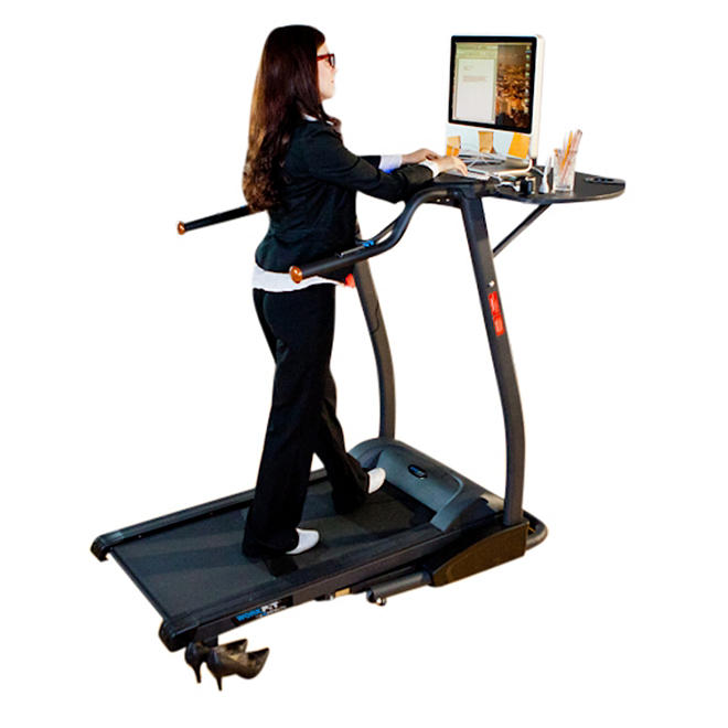 Exerpeutic 2000 "WorkFit" High Capacity Desk Station Treadmill with Pulse
