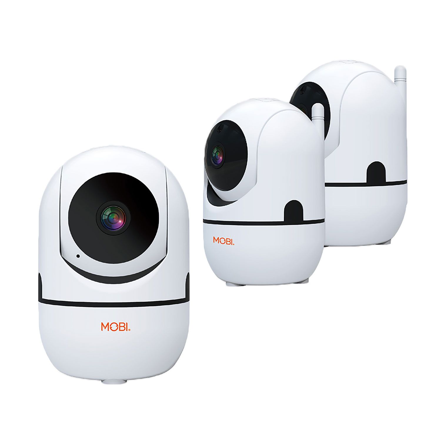 MobiCam HDX Smart HD Wi-Fi Pan and Tilt Home Monitoring Camera – 3-Pack