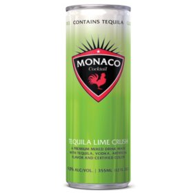 Monaco Cocktail Tequila Lime Crush 12 fl. oz. can, 4 pk.