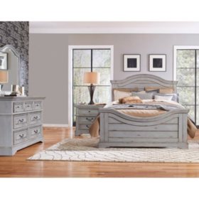 Highland Creek Bedroom Furniture Set Weathered Gray Assorted Sizes Sam S Club