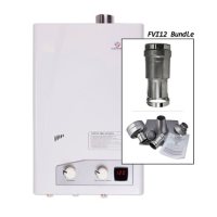 Eccotemp FVI12 3.5 GPM Indoor Liquid Propane Tankless Water Heater Vertical Bundle
