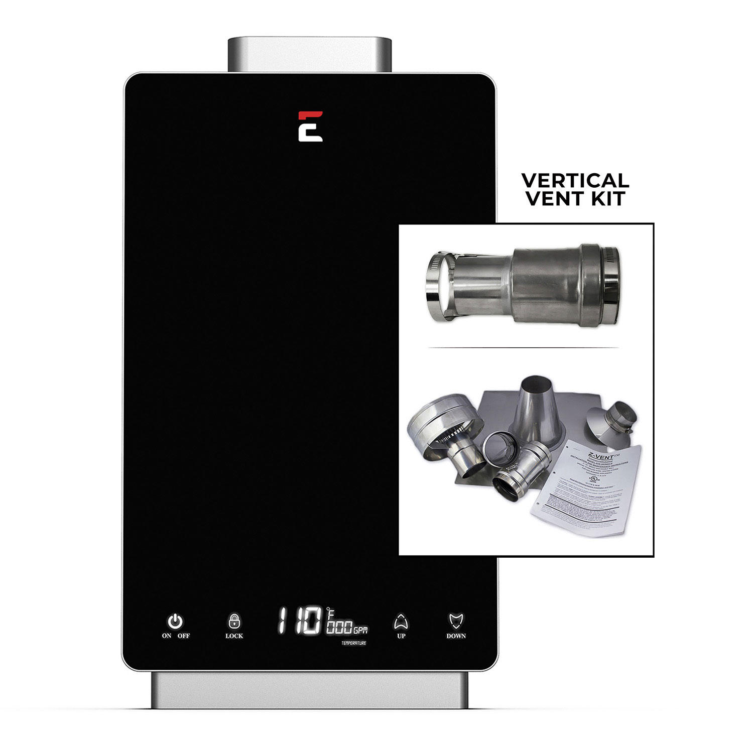 Photos - Other for heating Eccotemp i12-NG Indoor Natural Gas Tankless Water Heater with Vertical Ven