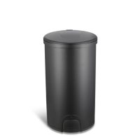 Nine Stars 11.8-Gallon Toe Tap Trash Can, Stainless Steel