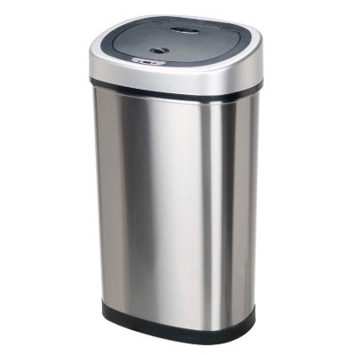 FDW 13 Gallon / 50 Liter Kitchen Trash Can With Lid，Stainless