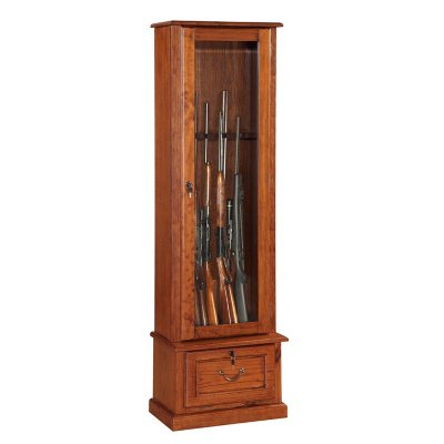 8-Gun Fully Locked Cabinet With Solid Wood Finish - Sam's Club