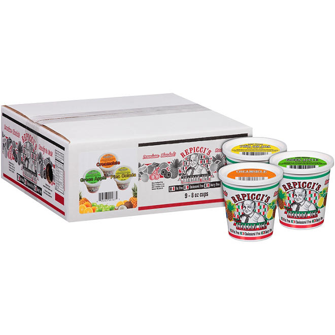 Repicci's Real Italian Ice Variety Pack - 8 oz. - 9 pk.