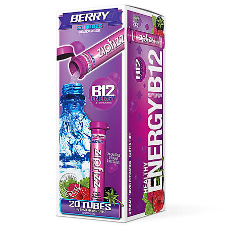 Zipfizz Energy Drink Mix, Berry (20 ct)