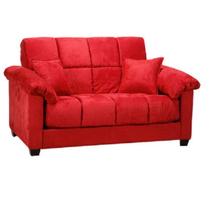 Madrid Futon Loveseat Sleeper Crimson Sam's Club