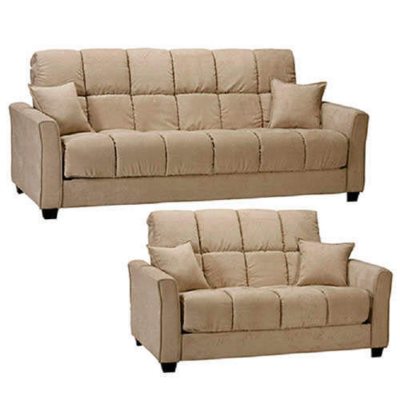 Baja Microfiber Sofa and Loveseat Set Khaki Sam's Club