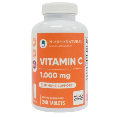 Pharma Natural Vitamin C 1000mg Tablets 1 Ct Ea 2 Pk Sam S Club