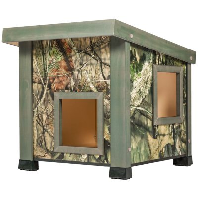 ECOFLEX Outdoor Cat House in Mossy Oak 21.8 x 19.1 x 20.2 Sam s Club